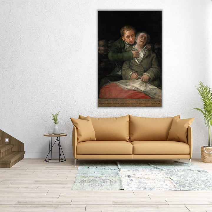 Self-Portrait with Dr Arrieta - Canvas Print Wall Art