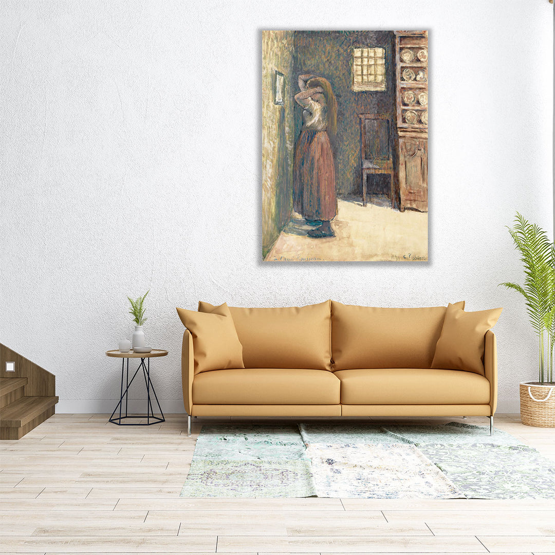 Young Peasant at Her Toilette, 1888 - Canvas Print Wall Art