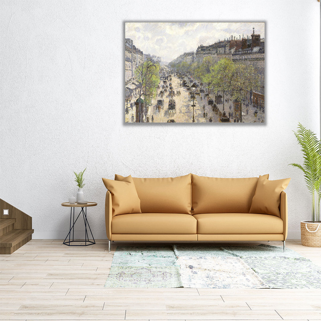 Boulevard Montmartre, Spring - Canvas Print Wall Art