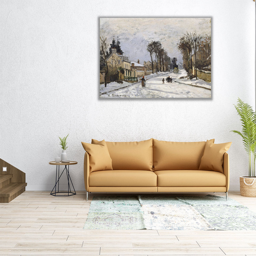 Road to Versailles at Louveciennes,  1869 - Canvas Print Wall Art