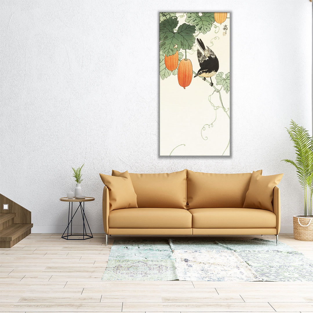 A Flycatcher on Cucumber Bush, 1910 - Canvas Print Wall Art