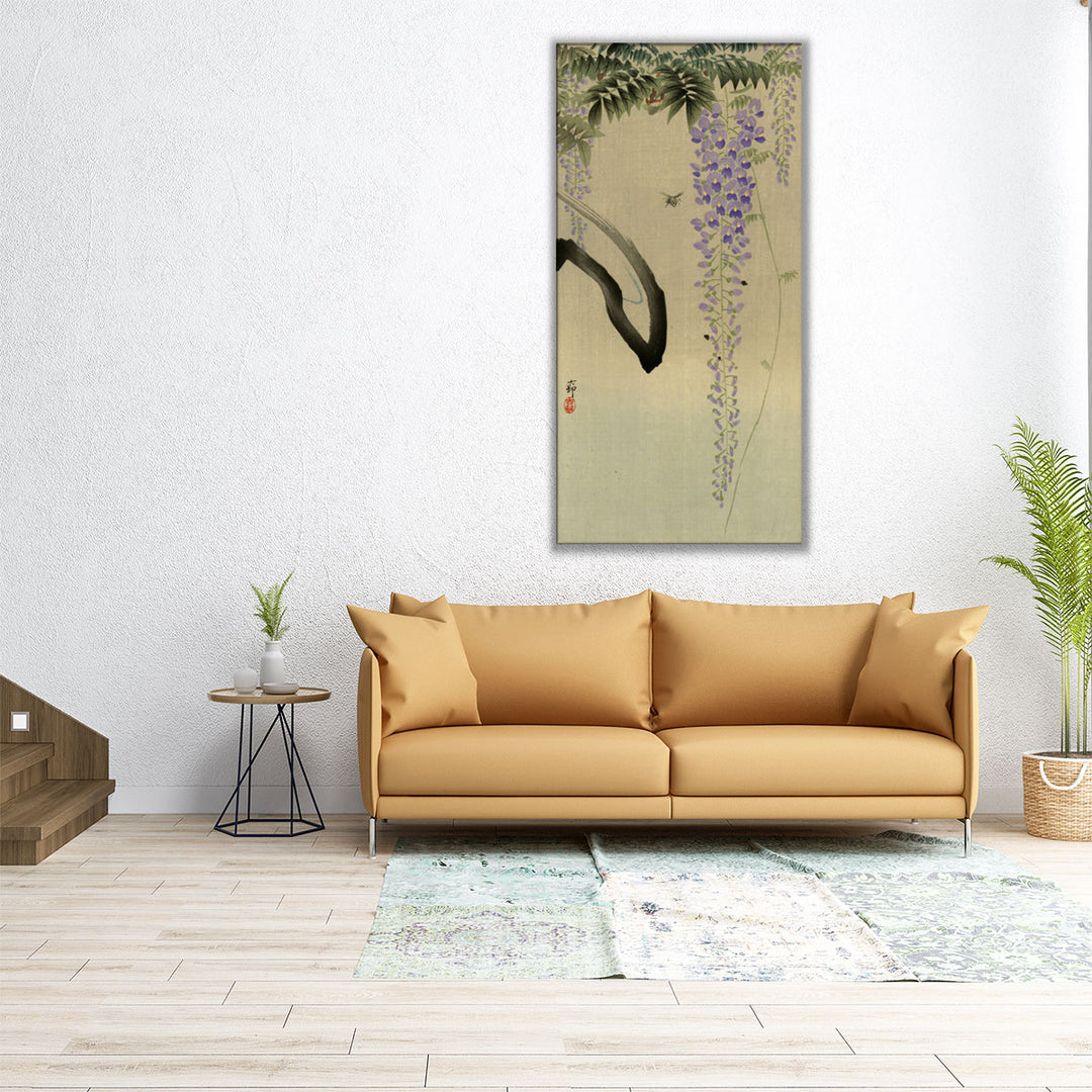 Wisteria and Bee, 1930 - Canvas Print Wall Art