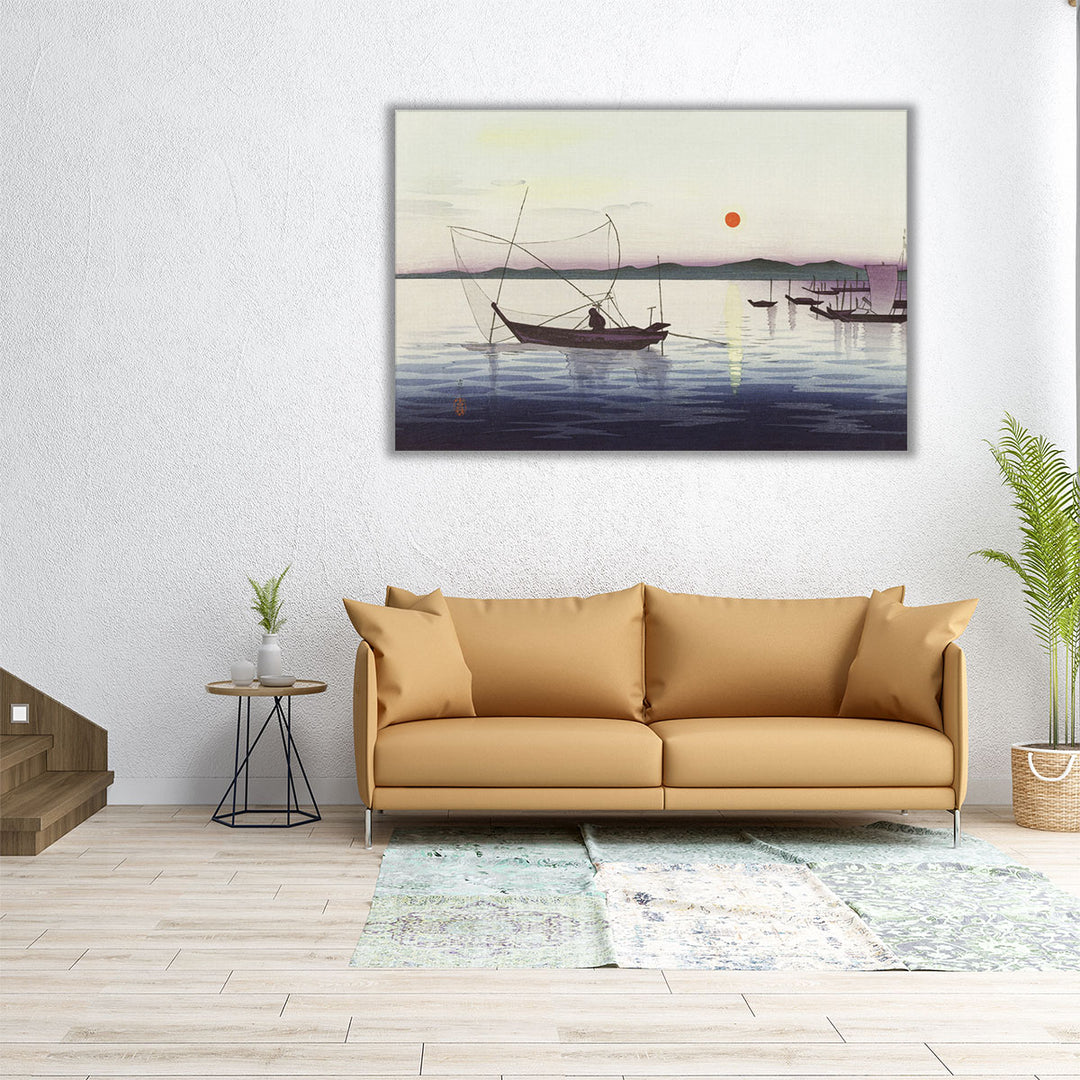 Boats and Setting Sun, 1900-1936 - Canvas Print Wall Art
