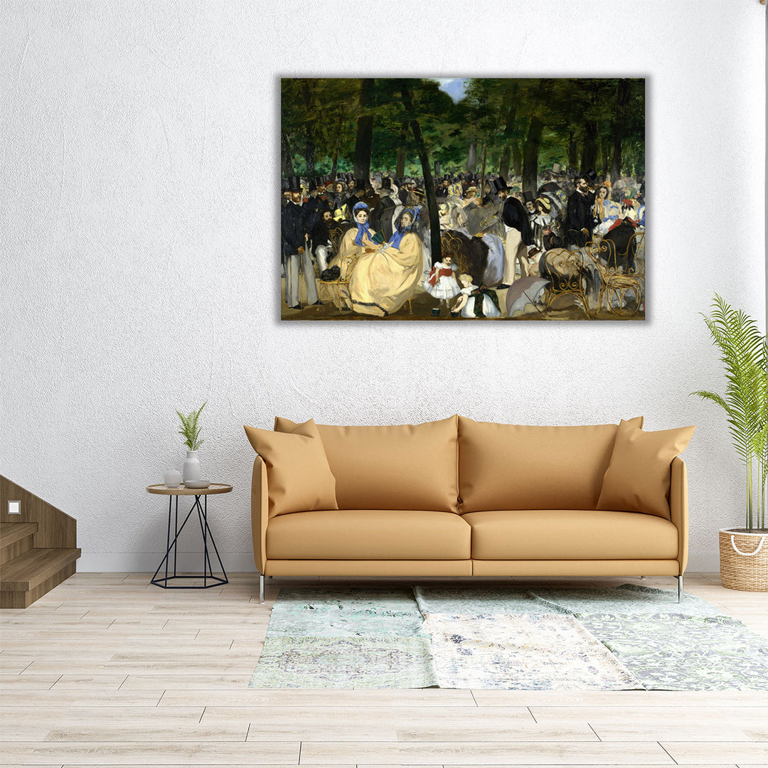 Music in the Tuileries - Canvas Print Wall Art