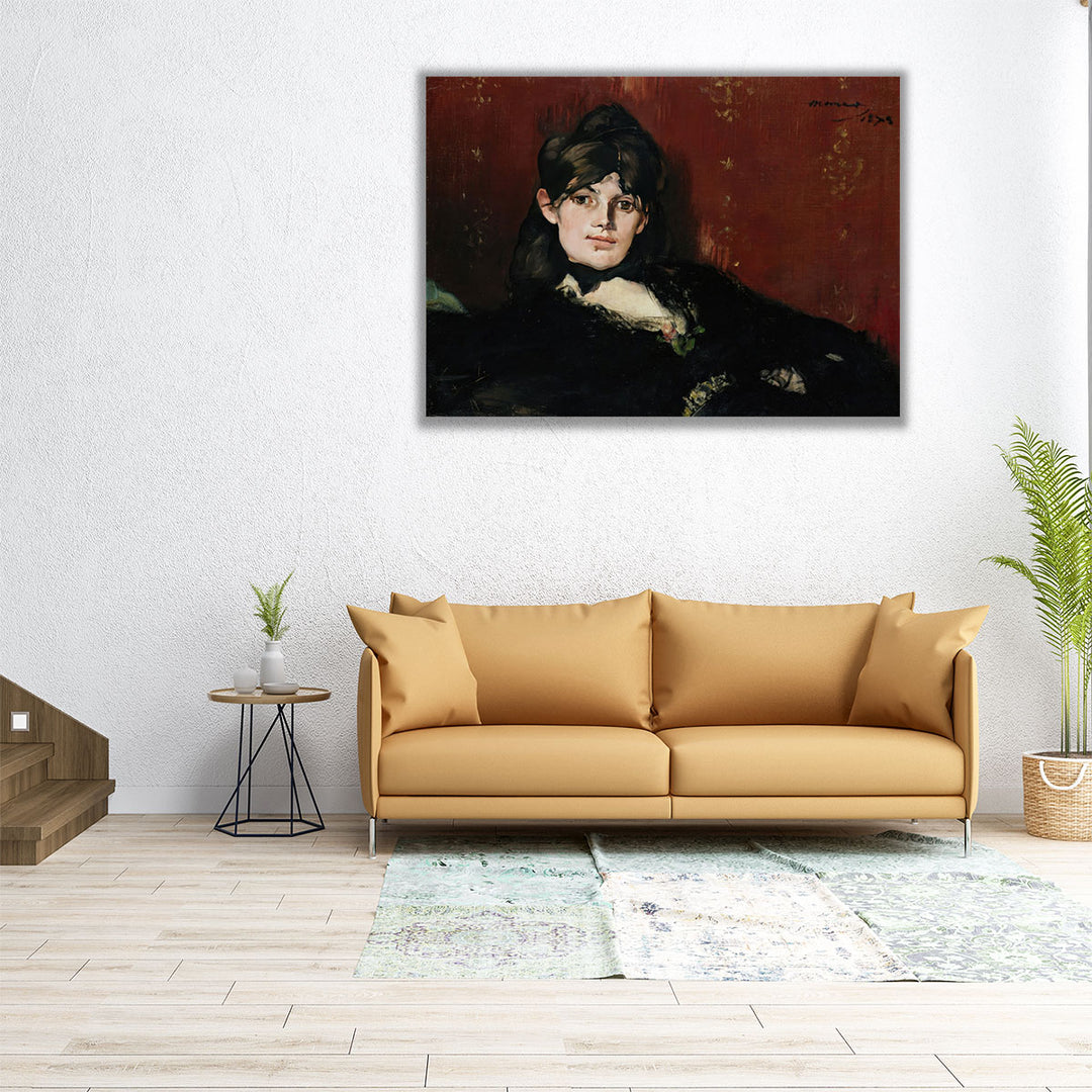 Berthe Morisot Reclining, 1873 - Canvas Print Wall Art