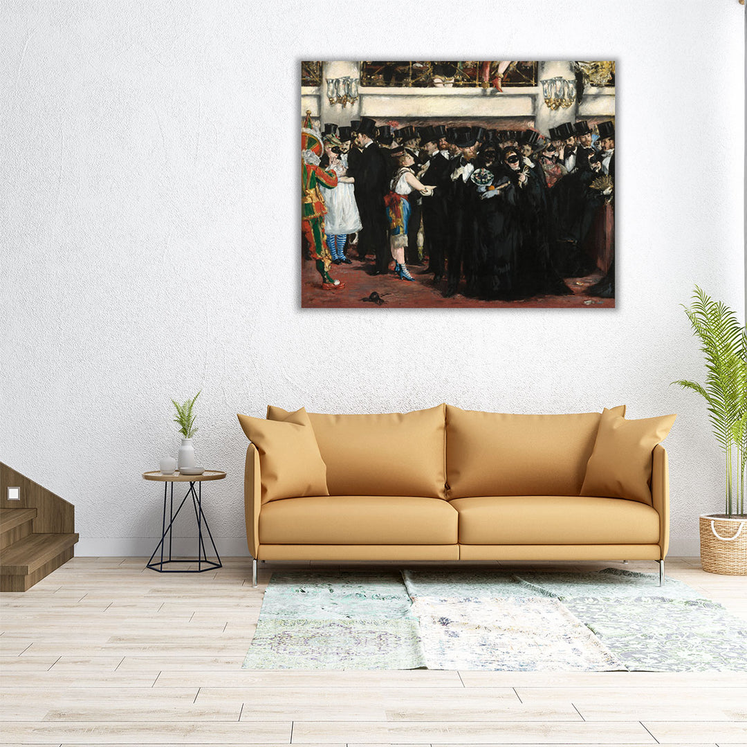 Masked Ball at the Opera, 1873 - Canvas Print Wall Art