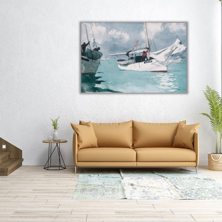 Fishing Boats, Key West- Canvas Print Wall Art