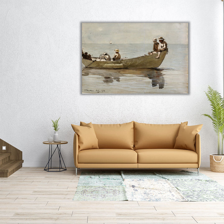 Boys in a Dory, 1873 - Canvas Print Wall Art