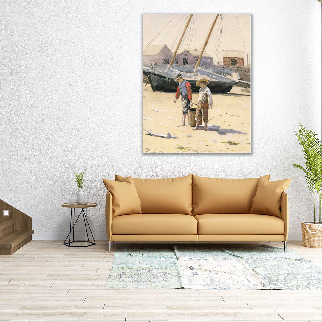 A Basket of Clams - Canvas Print Wall Art