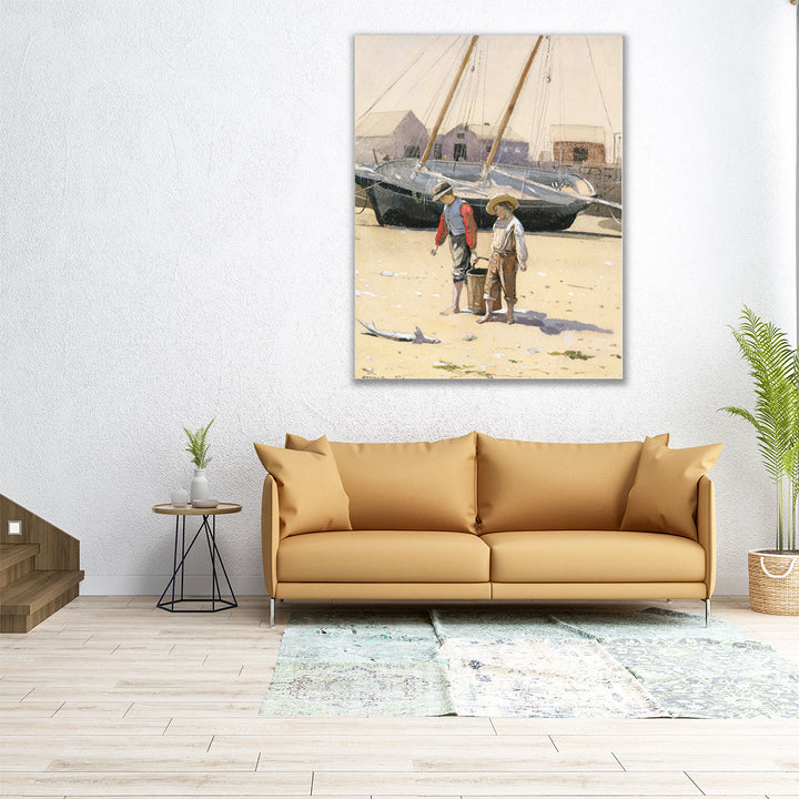 A Basket of Clams - Canvas Print Wall Art