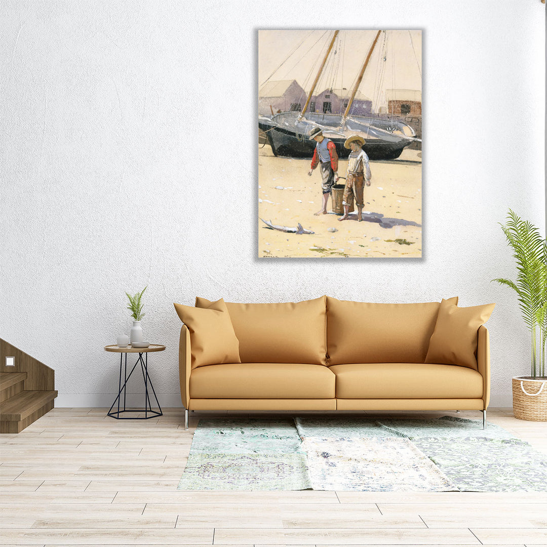 A Basket of Clams - Canvas Print Wall Art