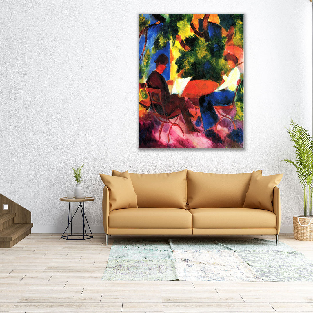At the Garden Table, 1914 - Canvas Print Wall Art