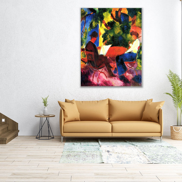 At the Garden Table, 1914 - Canvas Print Wall Art