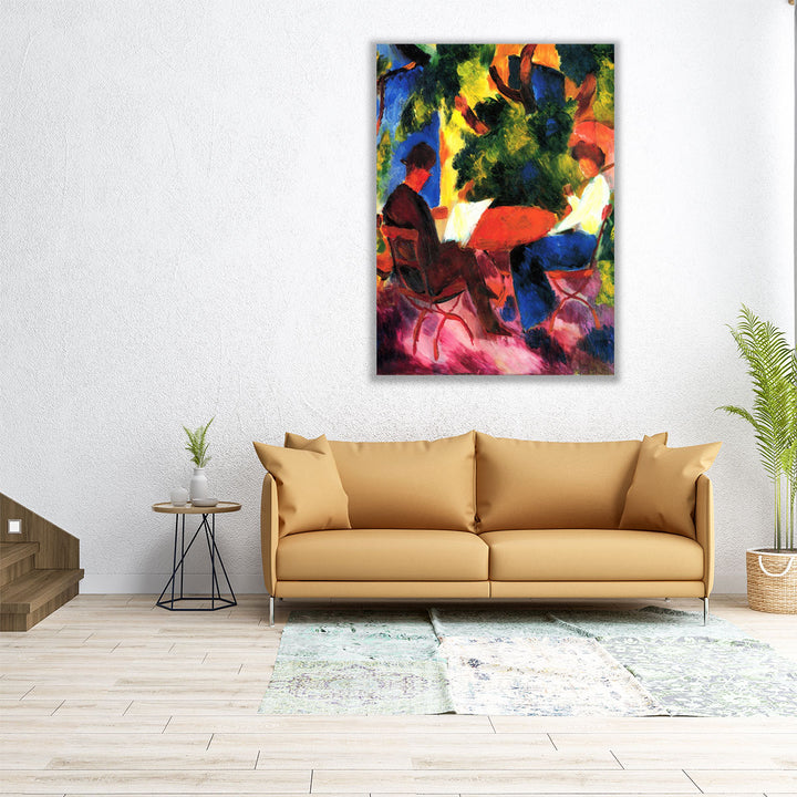 At the Garden Table, 1914 - Canvas Print Wall Art