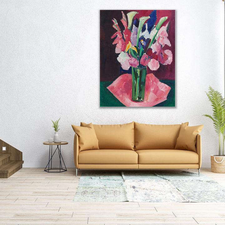 Flowers in a Vase - Canvas Print Wall Art