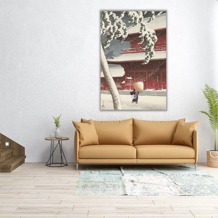 Zojo-ji, Temple in Shiba, 1925 - Canvas Print Wall Art