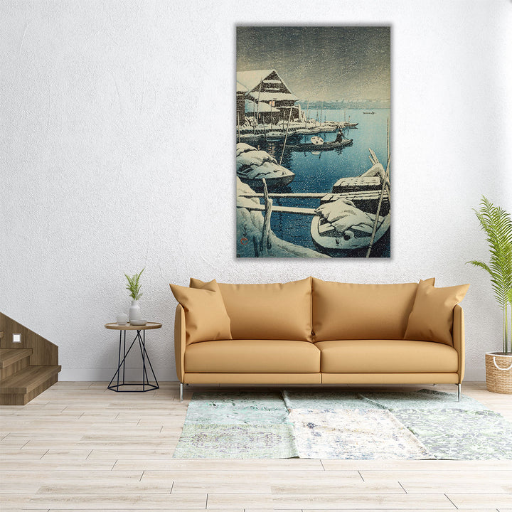 Snow at Mukojima, 1931 - Canvas Print Wall Art