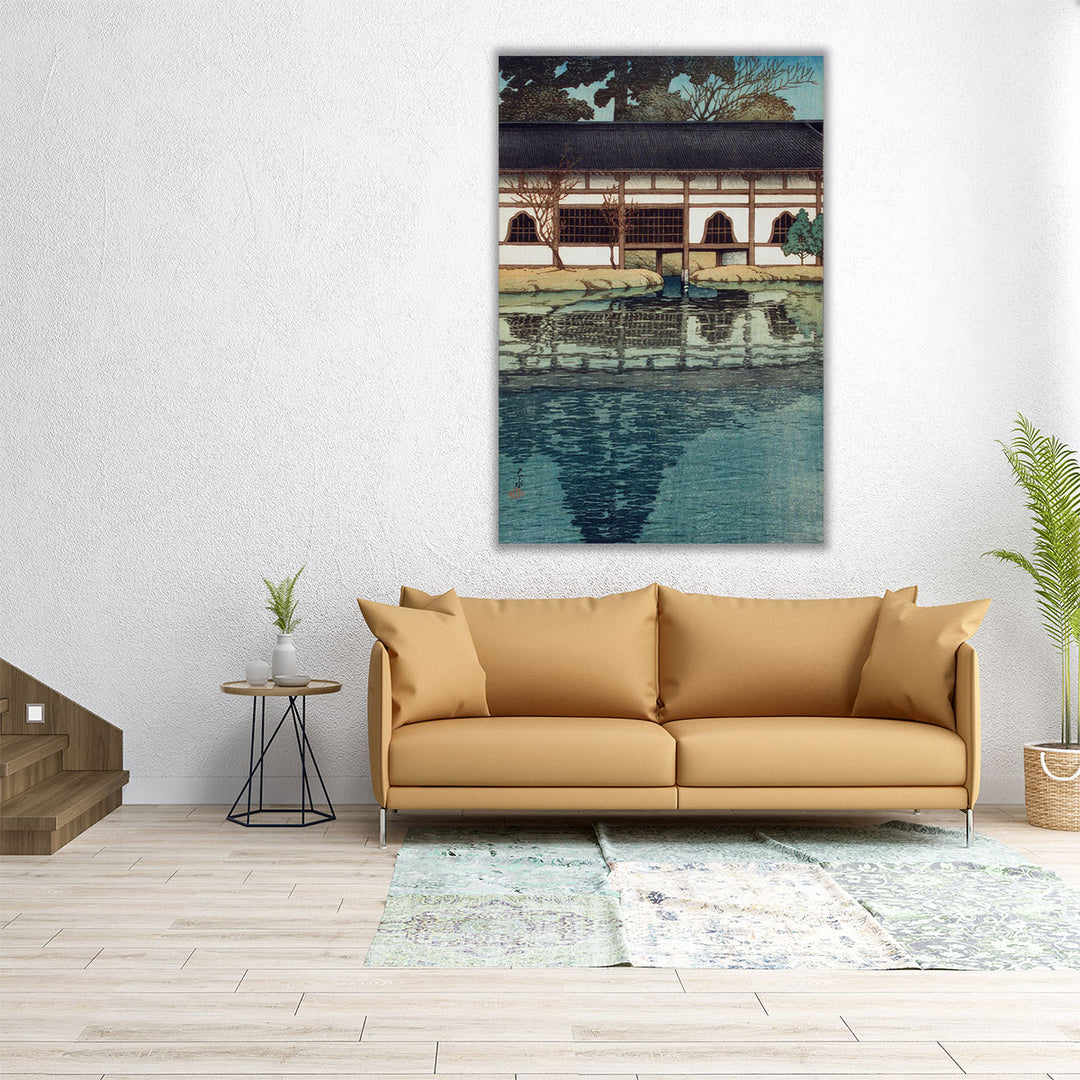 A Section of the Byodo Temple, Uji - Canvas Print Wall Art