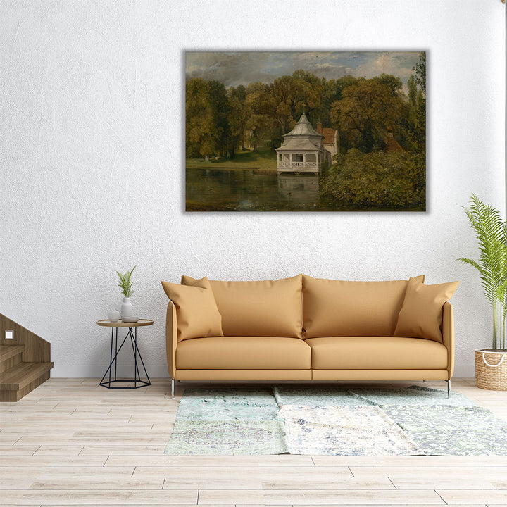 The Quarters behind Alresford Hall - Canvas Print Wall Art