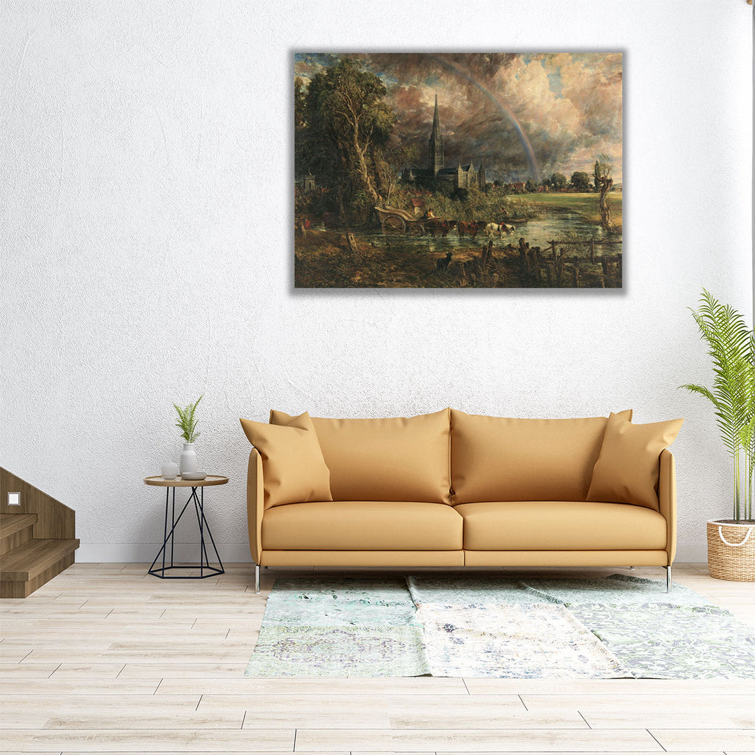 Salisbury Cathedral from the Meadows, 1831 - Canvas Print Wall Art