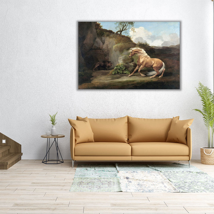 Horse Frightened by a Lion, 1762-1768 - Canvas Print Wall Art