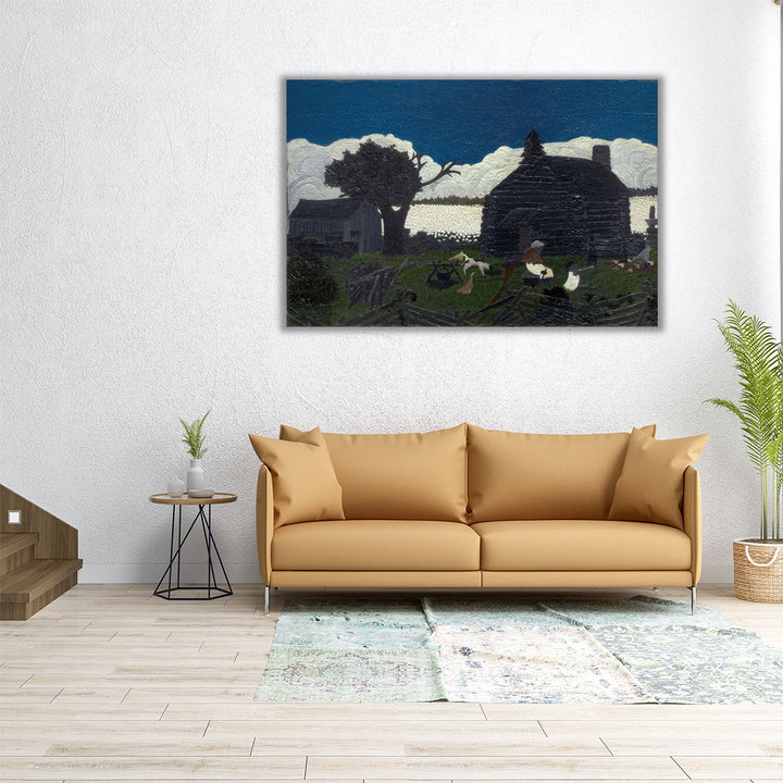 Cabin in the Cotton - Canvas Print Wall Art