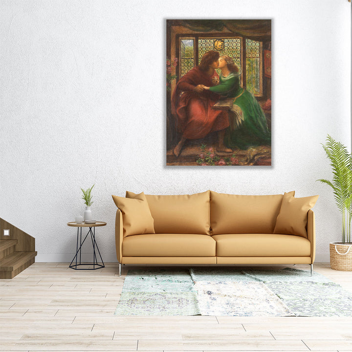 Paolo and Francesca Da Rimini, 1855 - Canvas Print Wall Art