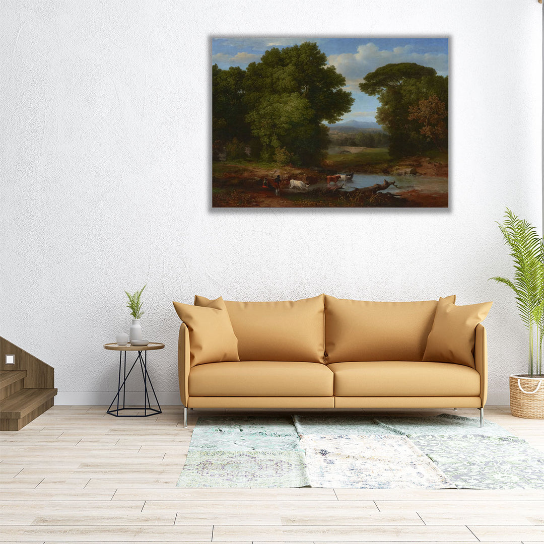 A Bit of the Roman Aqueduct - Canvas Print Wall Art