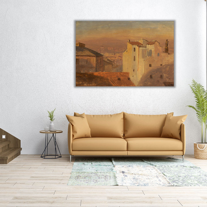 Rooftops, Rome, Italy - Canvas Print Wall Art