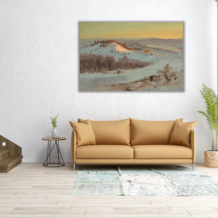 Hudson Valley, New York in Winter - Canvas Print Wall Art