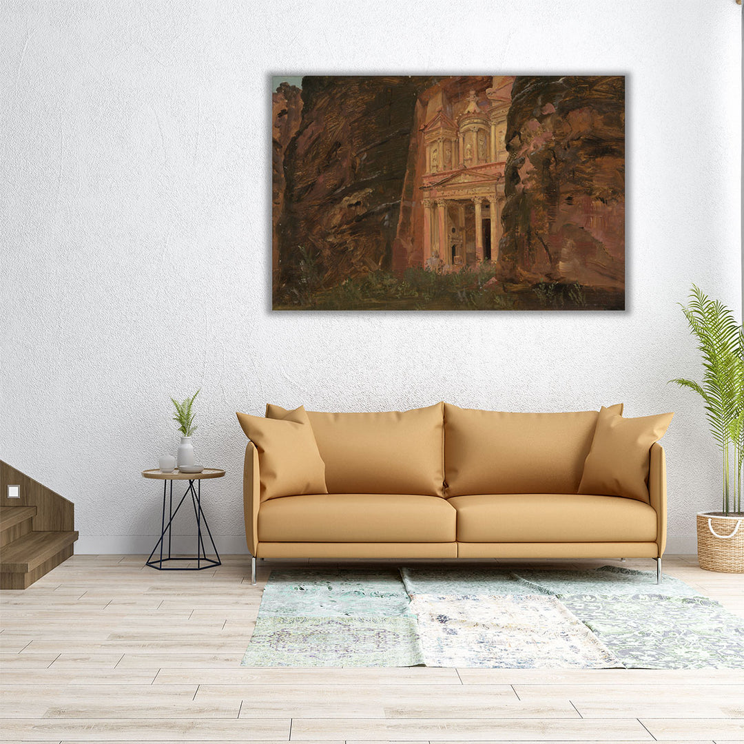 El Khasneh, Petra, Late February 1868 - Canvas Print Wall Art