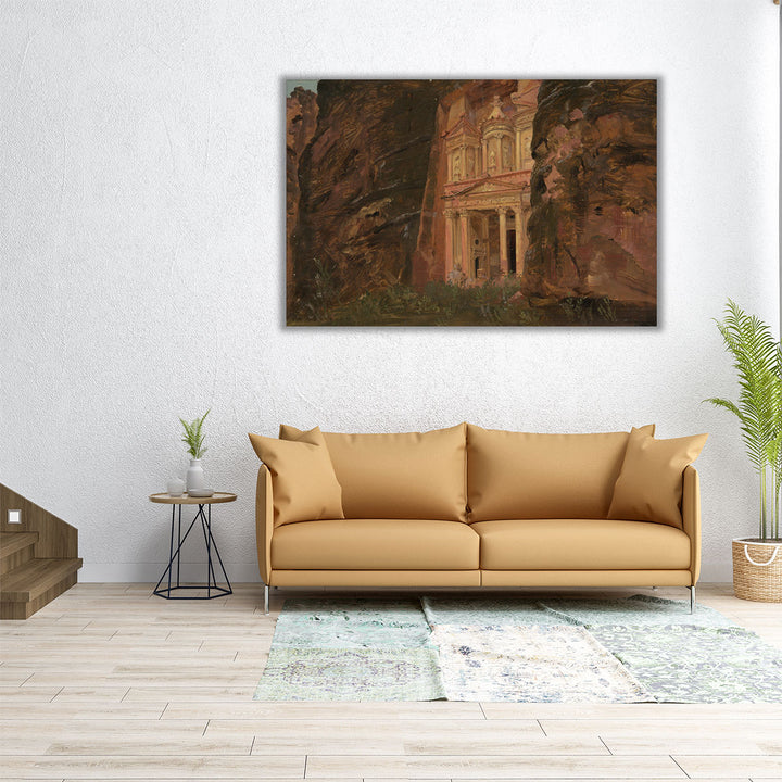 El Khasneh, Petra, Late February 1868 - Canvas Print Wall Art