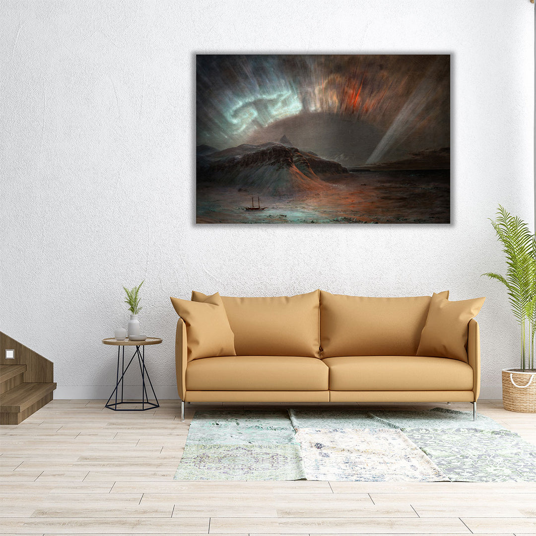 Aurora Borealis, 1865 - Canvas Print Wall Art