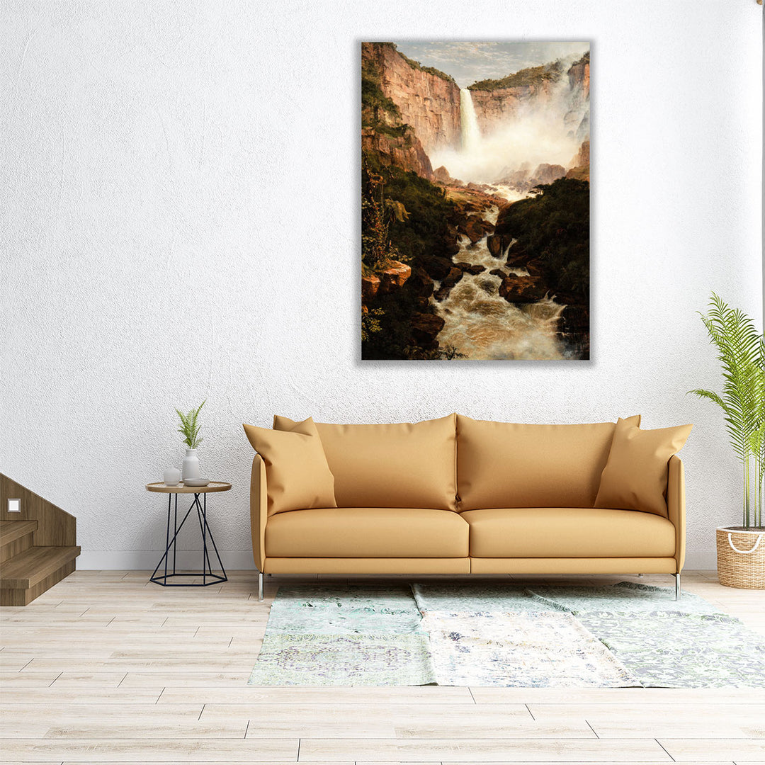 The Falls of the Tequendama near Bogota, New Granada - Canvas Print Wall Art