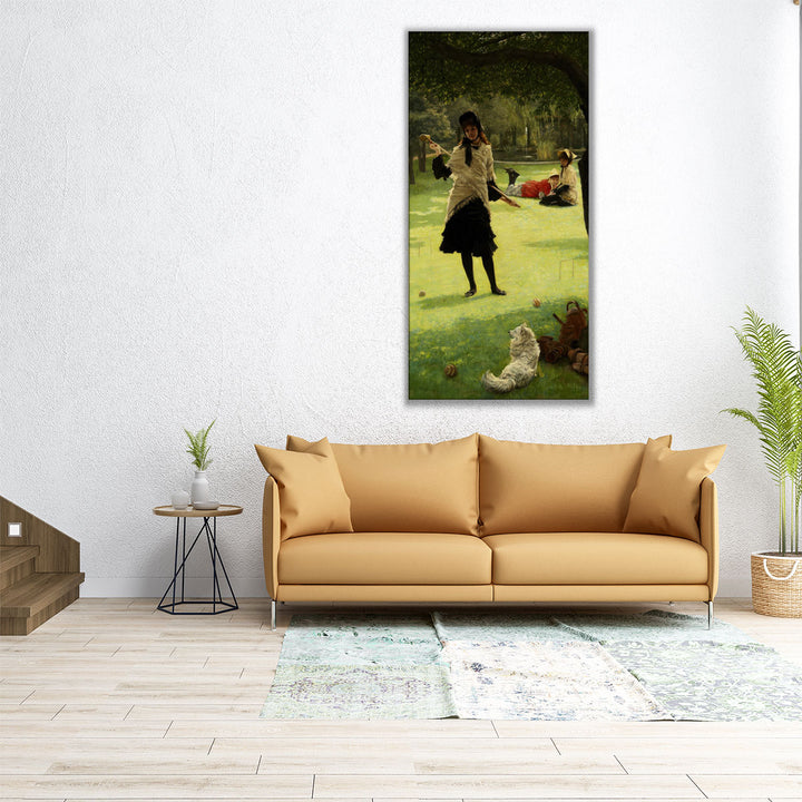 Croquet, 1878 - Canvas Print Wall Art