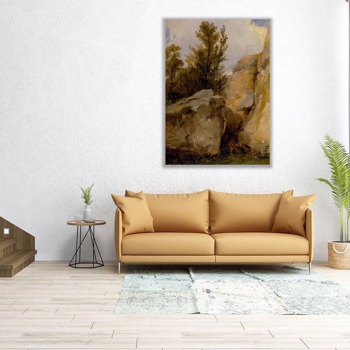 In the Forest of Fontainebleau, 1825 - Canvas Print Wall Art
