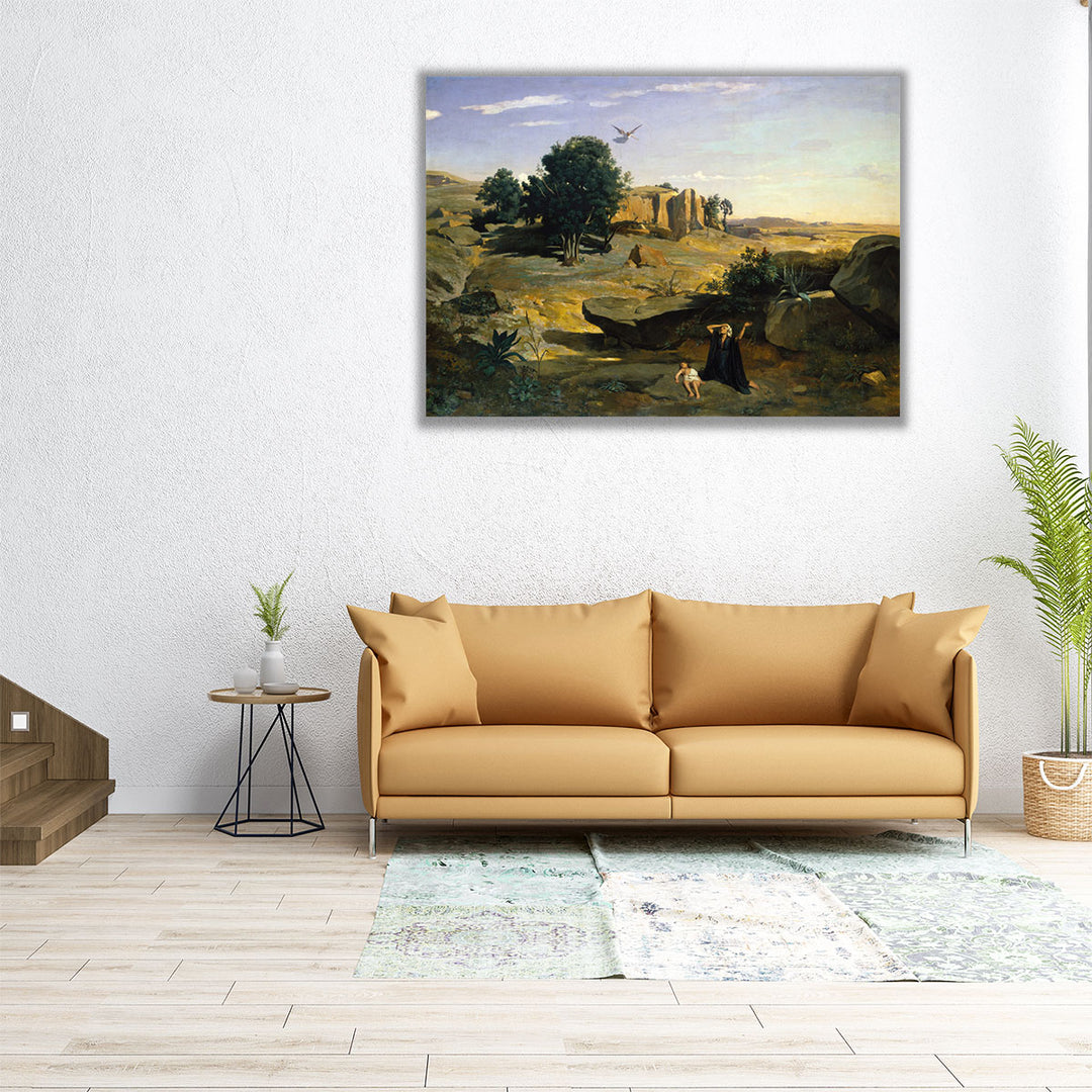 Hagar in the Wilderness, 1835 - Canvas Print Wall Art