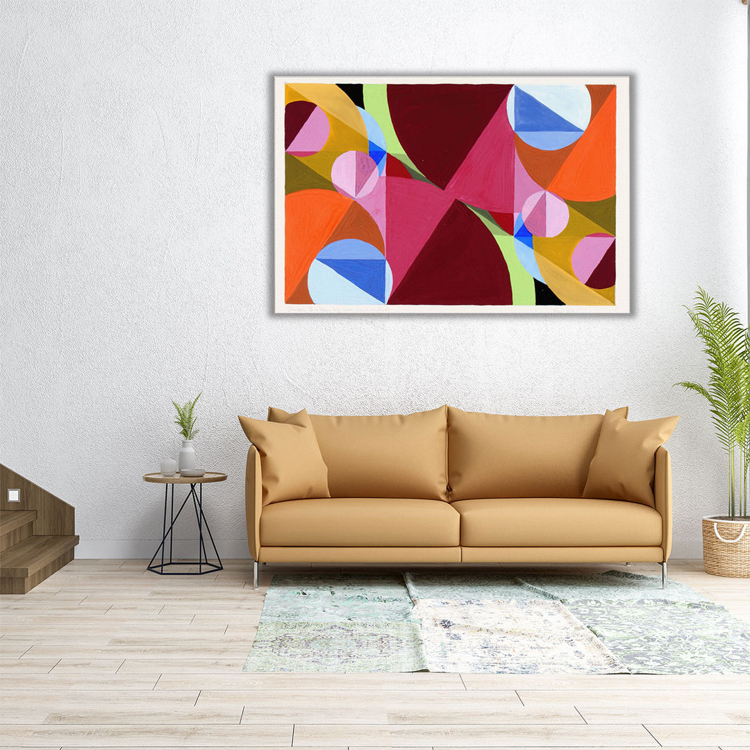 Area Broken by Perpendiculars - Canvas Print Wall Art