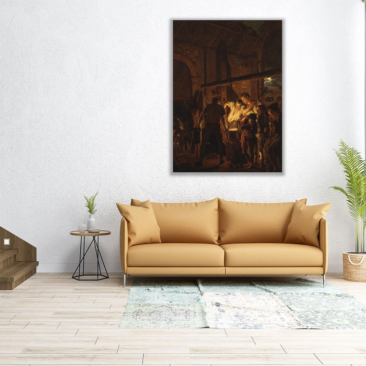 The Blacksmith's Shop - Canvas Print Wall Art