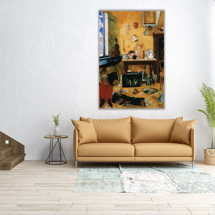 Skeletons in the Studio - Canvas Print Wall Art