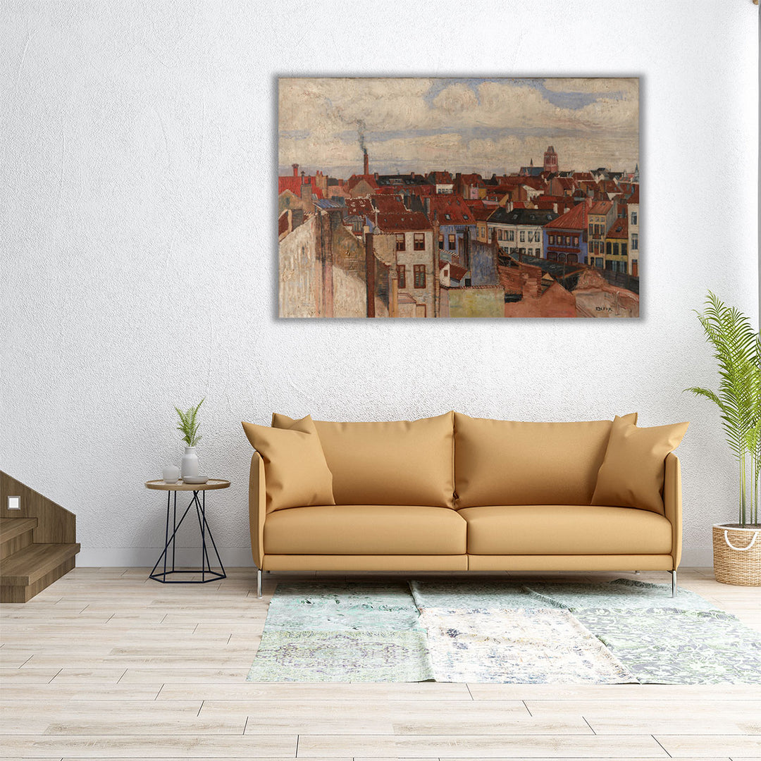 The rooftops of Ostend, 1901 - Canvas Print Wall Art