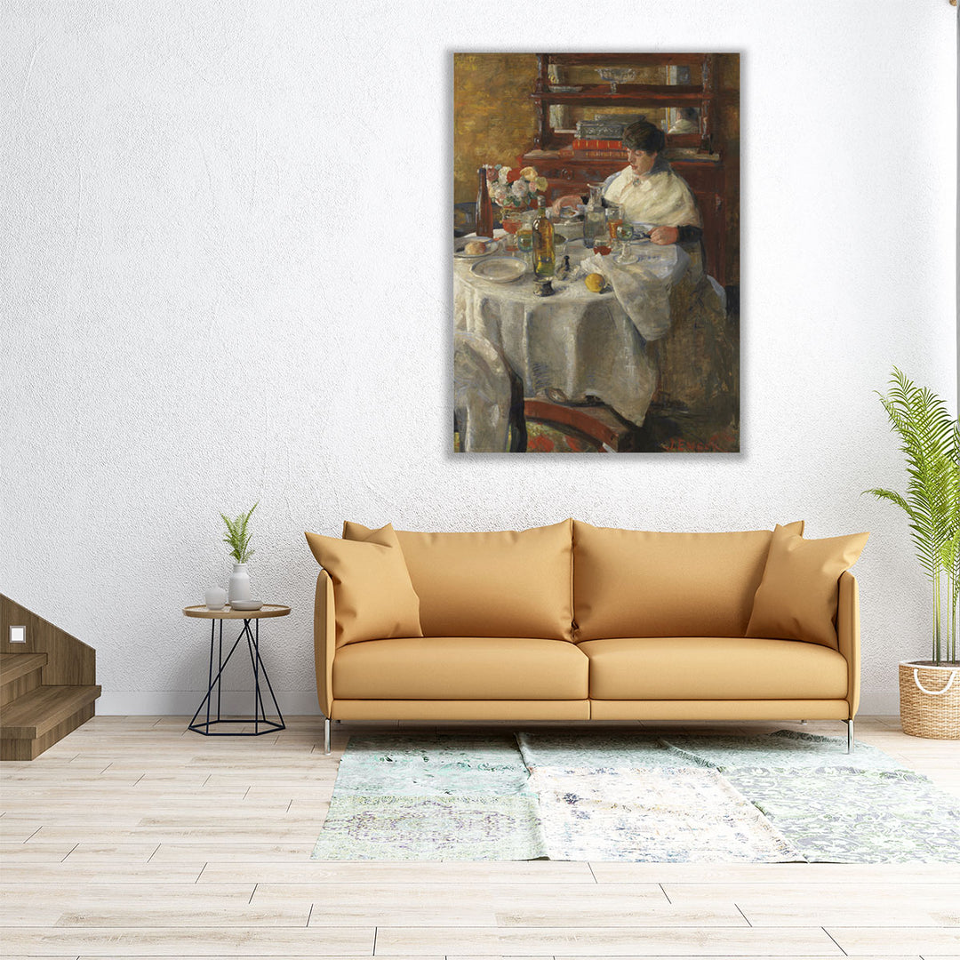 The Oyster Eater - Canvas Print Wall Art