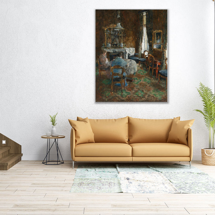 The Bourgeois Salon, 1881 - Canvas Print Wall Art