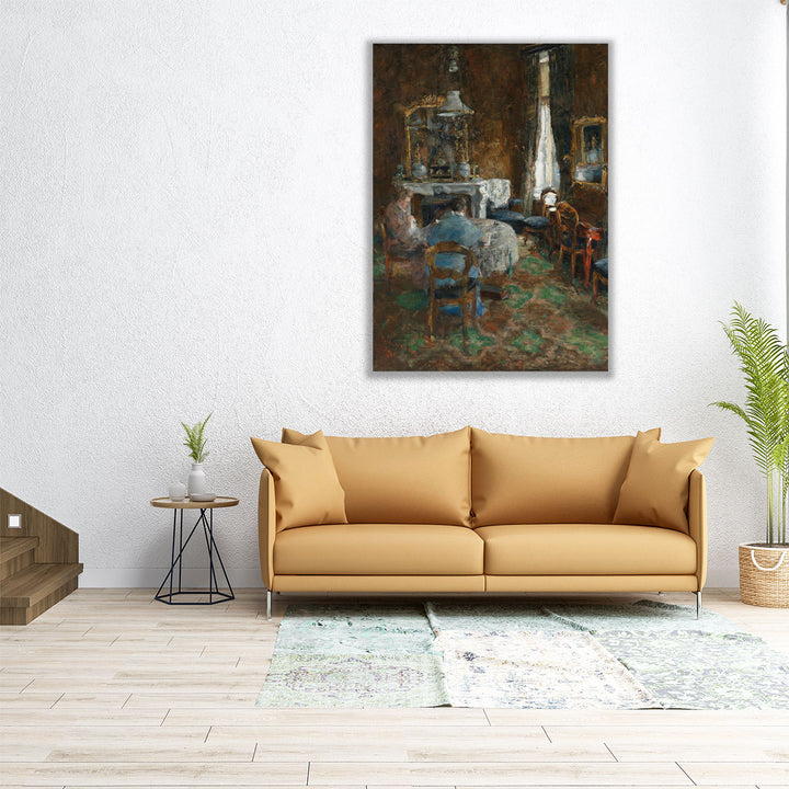 The Bourgeois Salon, 1881 - Canvas Print Wall Art