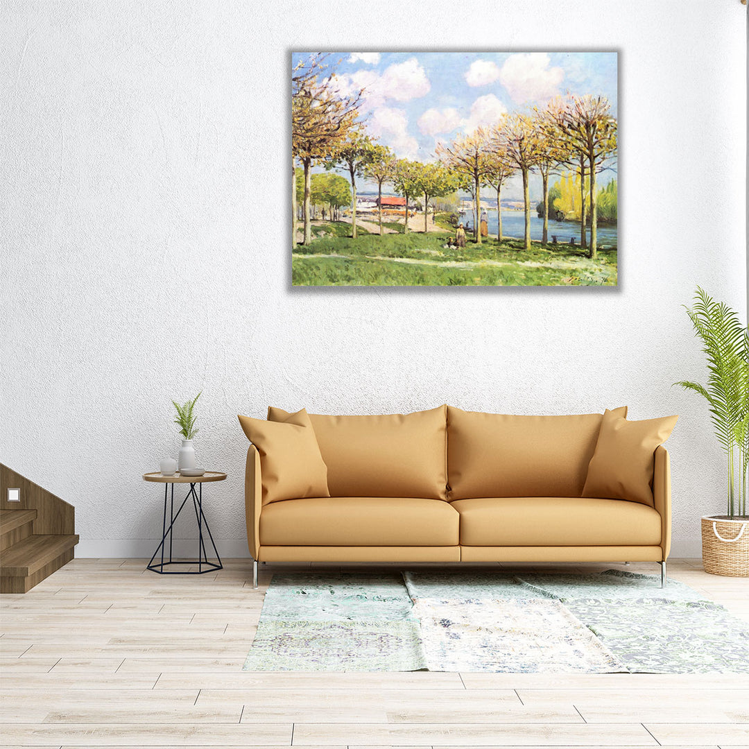 The Seine at Bougival - Canvas Print Wall Art