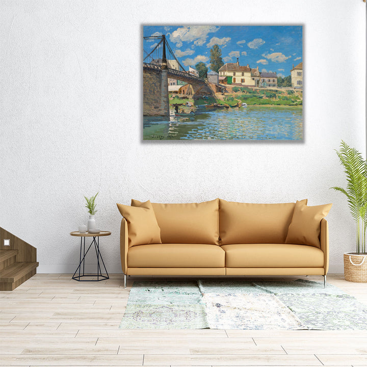 The Bridge at Villeneuve la Garenne - Canvas Print Wall Art