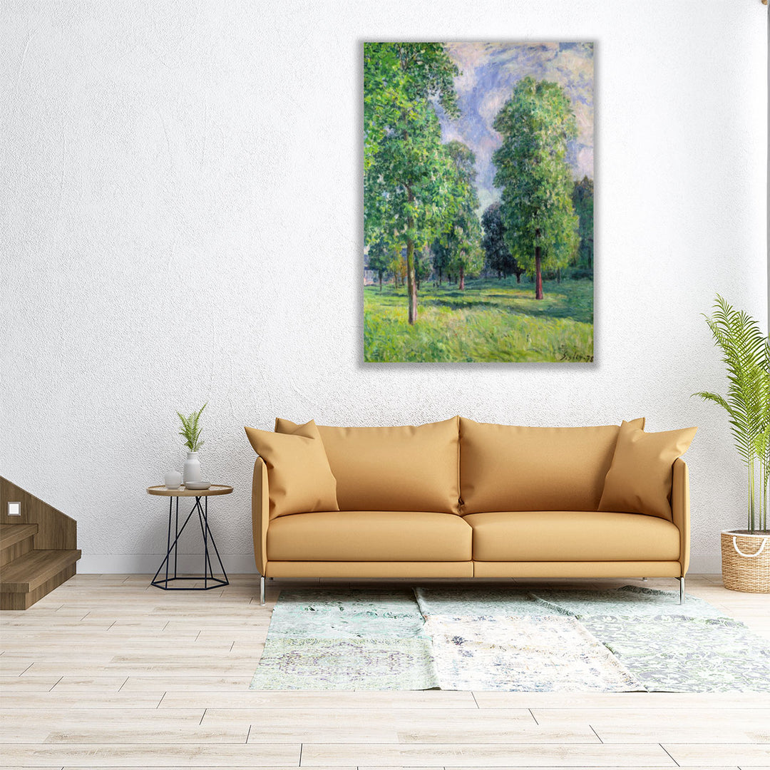 Landscape at Sevres, 1878- Canvas Print Wall Art
