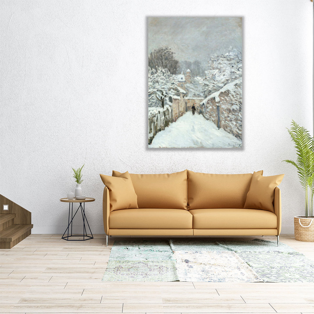 Snow at Louveciennes,  1878 - Canvas Print Wall Art