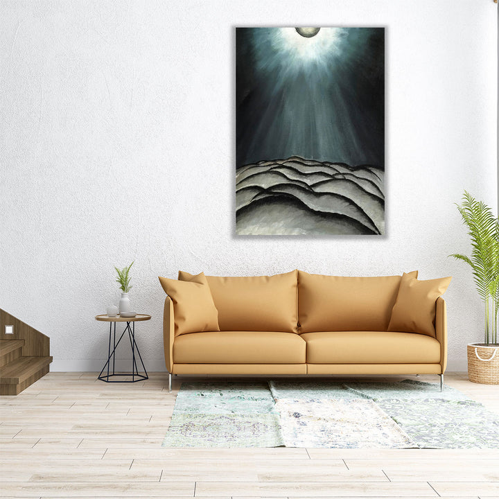 Moon and Sea No. II - Canvas Print Wall Art