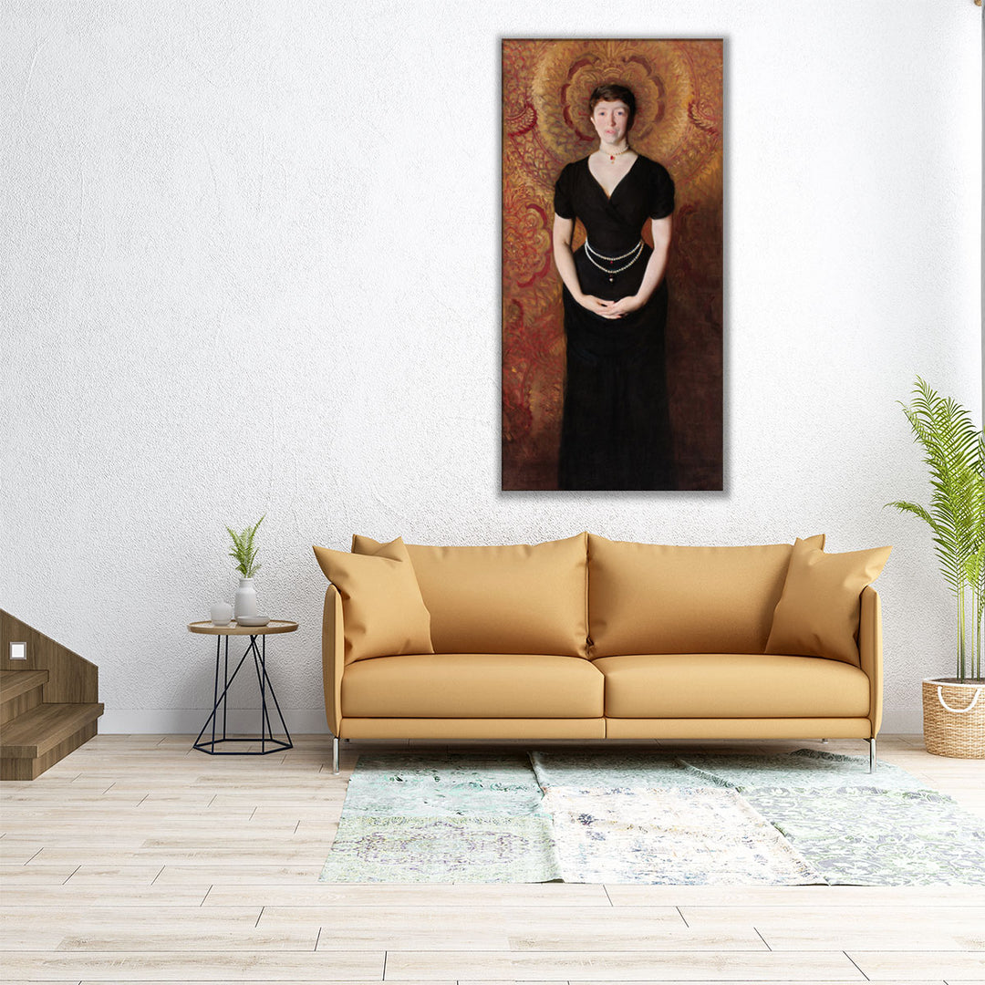 Portrait of Isabella Stewart Gardner - Canvas Print Wall Art